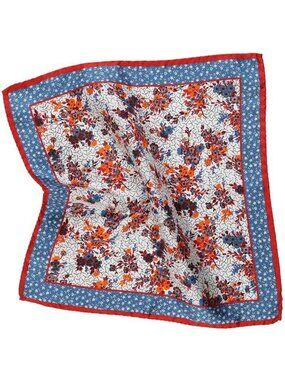 100% Silk Pocket Square for Men, Premium Small Batch, 32x32 cm, Stylish